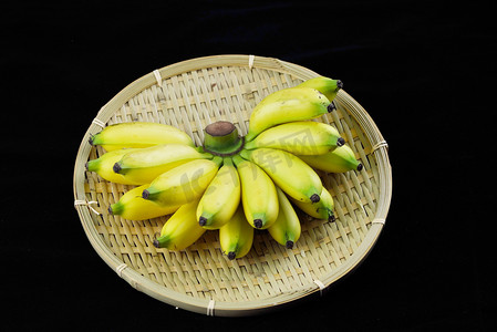 水果小米蕉芭蕉香蕉摄影图