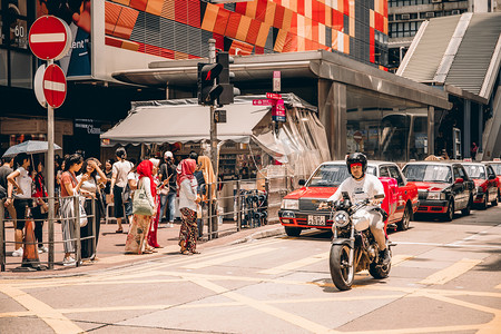 香港城市街道风光摄影图