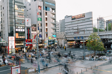 留学生活摄影照片_日本城市街道现代马路摄影图