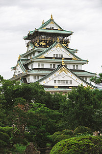 日本的仿古建筑摄影图