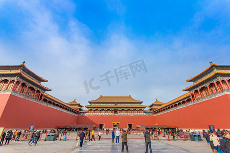 北京故宫午门大气照片摄影图