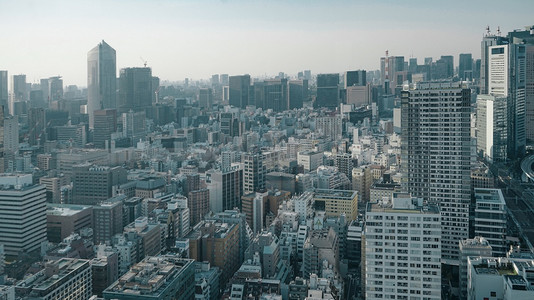 东京全景日本建筑摄影图