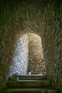 石壁拱门摄影图