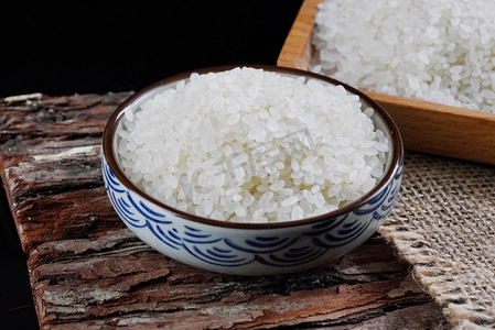 粮食水稻大米摄影图
