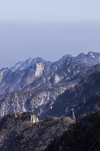 河南省平顶山市鲁山县尧山群山自然风光风远景摄影图