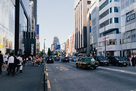 日本原宿东京街道城市摄影图