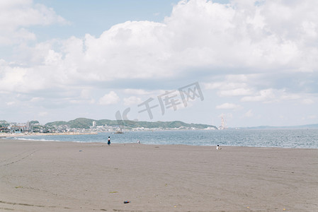 日本神奈川夏天三浦海岸摄影图