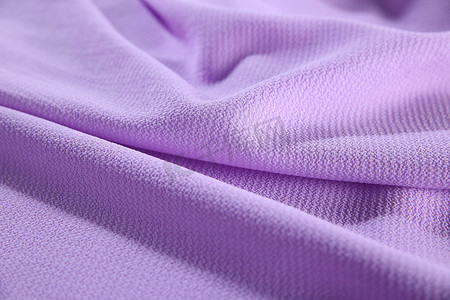 绑带雪纺衫摄影照片_紫色雪纺布料