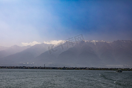 自然风景海景海岸线海水摄影图