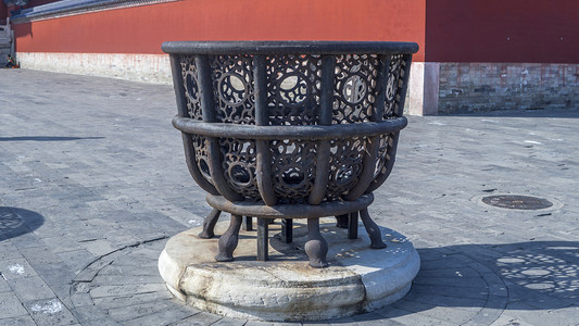 北京天坛祭祀燎炉摄影图