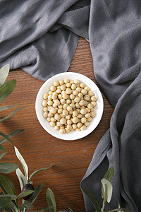 精品黄豆食物豆制品摄影图