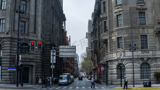 欧式建筑街道高清摄影图