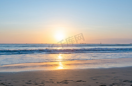 夏日旅游摄影照片_金巴兰夕阳摄影图