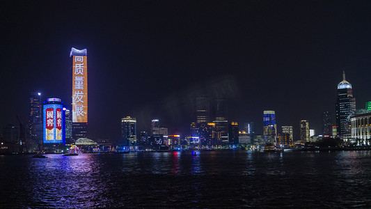 城市河边夜景系列高清图摄影图