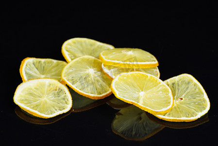 餐饮柠檬干摄影图