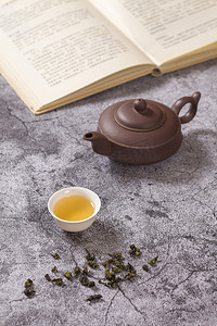 茶壶书摄影图