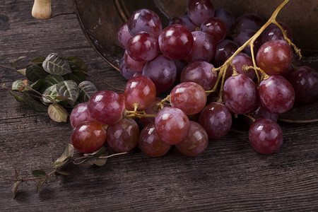  新鲜水果葡萄摄影图 