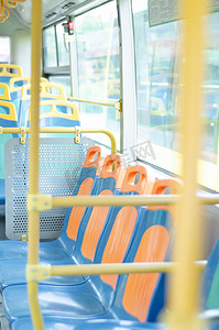 公车座椅摄影图