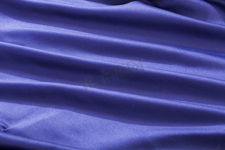 质感蓝摄影照片_紫丝绸质感