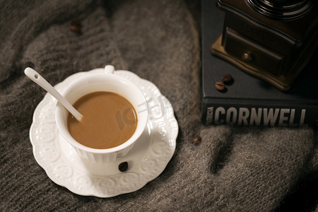 咖啡机咖啡摄影图