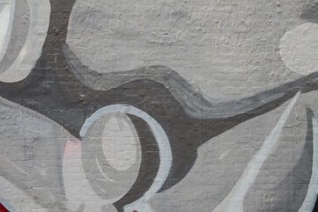 黑白灰艺术涂鸦墙面个性墙面摄影图