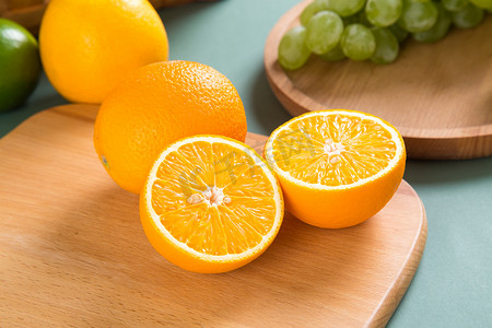 橙子夏日水果摄影图