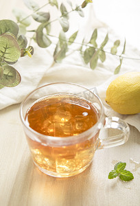 柠檬水果茶冷饮摄影图