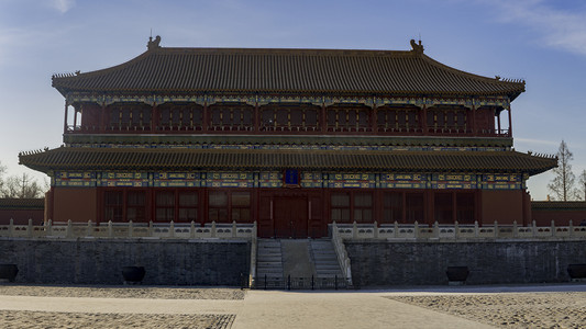 北京天安门故宫紫禁城城楼皇家居住地摄影图