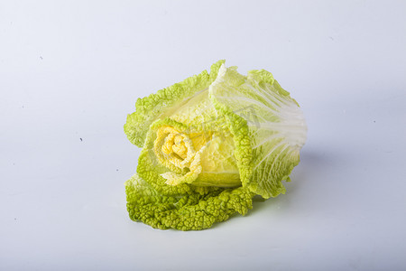 一颗新鲜大白菜摄影图 