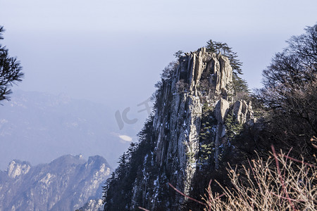 石人山摄影照片_尧山山峰自然风光摄影图