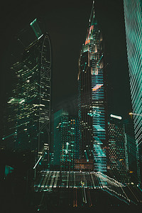 广州CBD夜景摄影图
