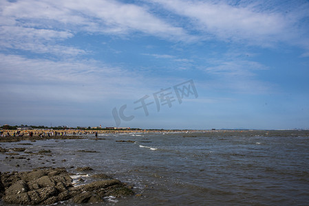 日照海水浴场摄影图