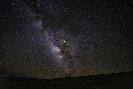 夜空星空摄影图