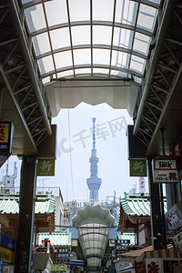 日本旅游摄影照片_日本东京晴空树摄影图