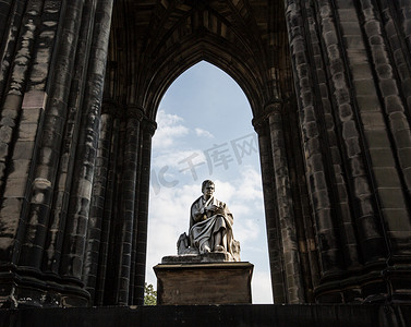 王子王子摄影照片_爱丁堡王子雕塑摄影图