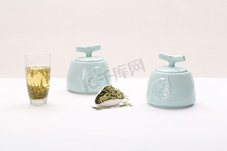 陶瓷茶具摄影图
