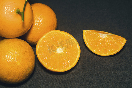 香甜新鲜橙子水果摄影图