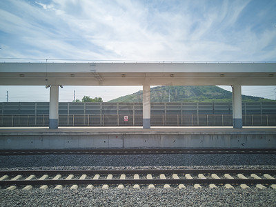 城市轨道交通系列之铁路轨道摄影图