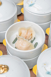 美食水饺蒸饺摄影图