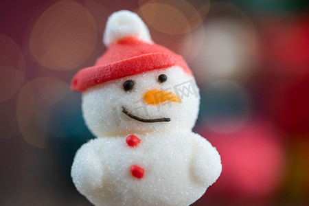 圣诞节装饰雪人摄影图