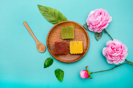 月饼摄影照片_节日美食中秋节月饼