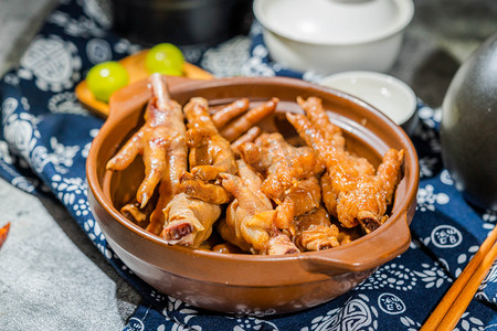 餐饮美食豉汁凤爪