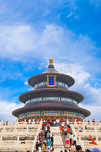 中秋国庆摄影照片_北京天坛古代城墙建筑大气摄影图