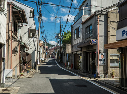 静谧的午后京都小街摄影图