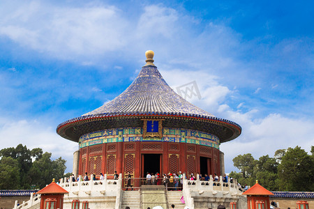 北京天坛古代建筑大气摄影图
