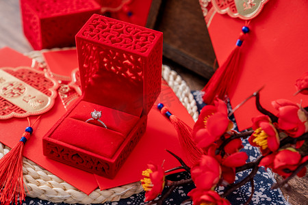 中式婚庆婚礼婚戒
