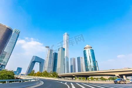 会员招新宣传单摄影照片_北京国贸cbd大气街景