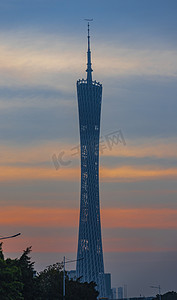 摄影照片_广东广州市广州塔建筑地标