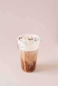 咖啡奶盖奶茶网红饮品白底图