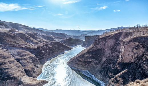景点摄影照片_内蒙古黄河大峡谷景观